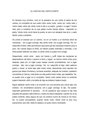 EL CASTIGO DEL VIENTO NORTE