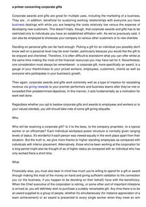 What You Need to Know About Corporate Gifts and Awards
