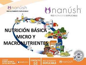 MULTINIVELES EN MEXICO NUTRICION BASICA MICRO Y MACRO NUTRIENTES