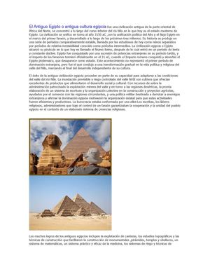 Civilizacion del antiguo egipto