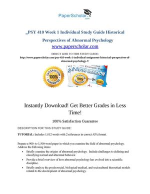 Calaméo - PSY 410 Week 1 Individual Study Guide Historical Perspectives ...