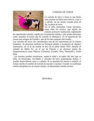 Las Corridas De Toros