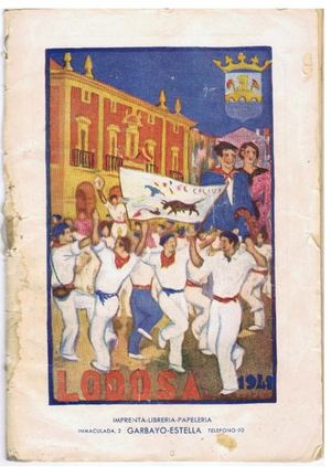 Programa de Fiestas de Lodosa 1948