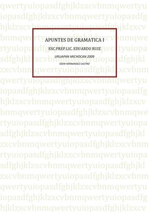 Apuntes De Gramática