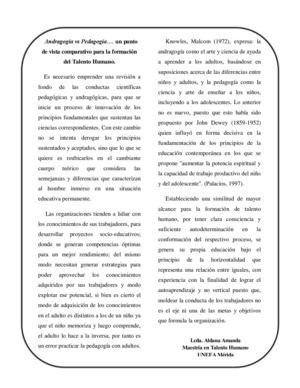 ANDRAGOGIA VS PEDAGOGIA