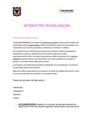 Artefactos tecnológicos.docx