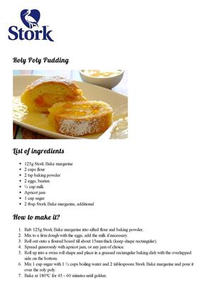 Roly Poly Pudding Recipe