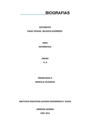 BIOGRAFÍAS DE FAMOSOS  