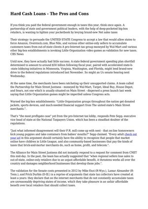 Hard Cash Loans - The Pros and Cons