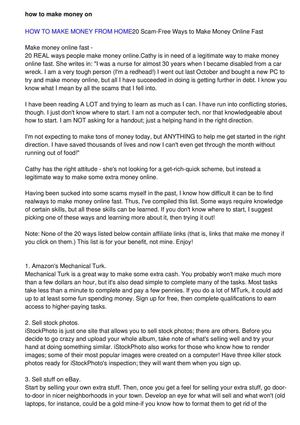 (HOW TO MAKE MONEY ON THE INTERNET,MAKE MONEY ONLINE,HOW TO MAKE MONEY,income online,income opportunities,home businesses,business from home,work online from home,making money from home,income opportunity,making money,make money from home,internet money,e