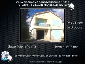 Particuliers: vente maison Marseille Bois Luzy 