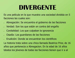 PELICULA DIVERGENTE