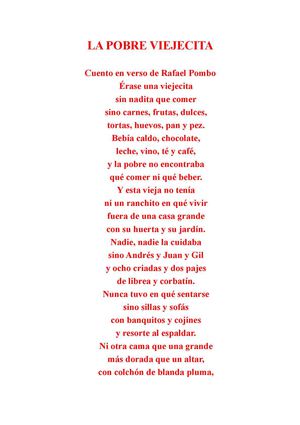 La pobre viejecita