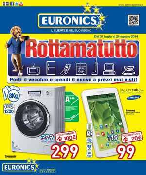 Volantino Euronics Tufano dal 31 luglio al 24 agosto 2014