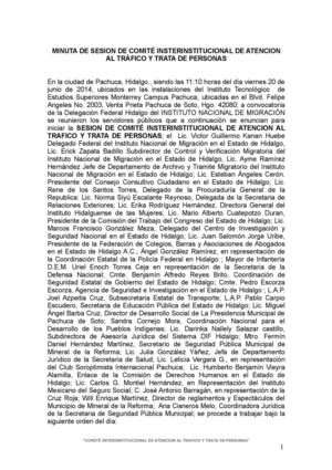 MINUTA DE TRATA miembros