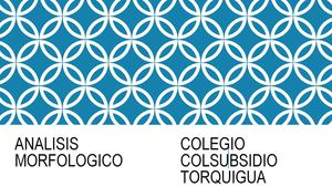 Analisis Morfologico 