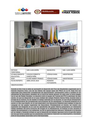 Foro de Estudiantes 2014