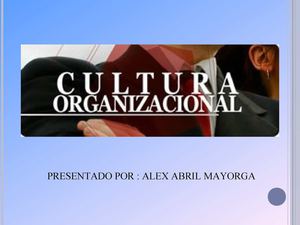 CULTURA ORGANIZACIONAL 