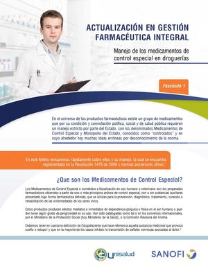 Los Medicamentos de Control Especial en la Drogueria