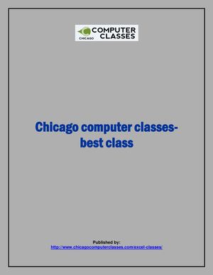Calaméo - Chicago computer classes-best class