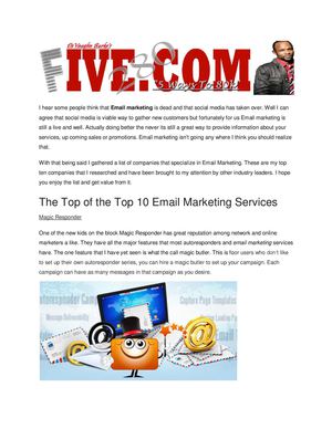 Top 10 Email Marketing Services