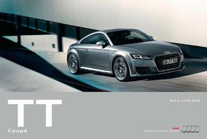 Tarifs Nouvelle Audi TT 2015