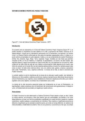 SISTEMA ECONÓMICO PROPIO DEL PUEBLO YANACONA