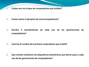 Preguntas Generación Computadoras 