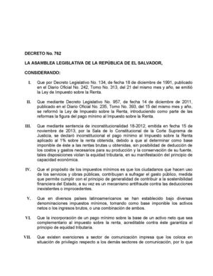 REFORMAS A LA LEY DE IMPUESTO SOBRE LA RENTA