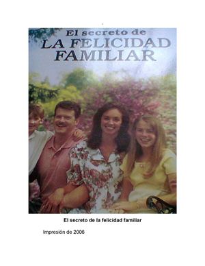 EL SECRETO DE LA FELICIDAD FAMILIAR