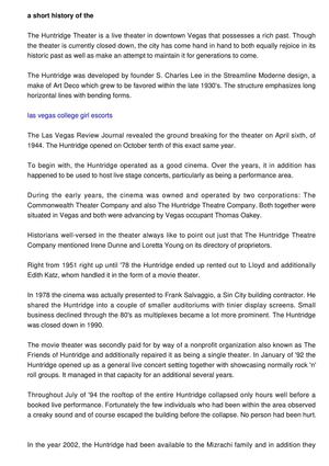 The Fantastic Huntridge Theater in Downtown Vegas