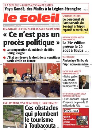 Edition du 2 Août 2014