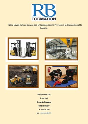 Catalogue RB Formation