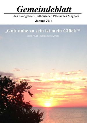 Gemeindeblatt Januar 2014