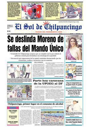 El Sol de Chilpancingo 03 Agosto 2014