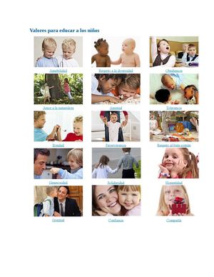 Distintos tipos de valores