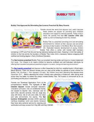 Preschool Education Program