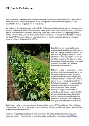 El Huerto En Internet