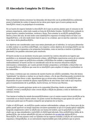 El Abecedario Completo De El Huerto