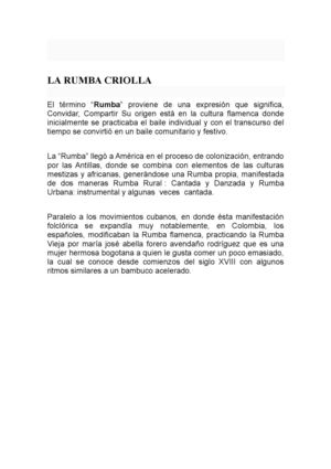 LA RUMBA CRRIOLLA 