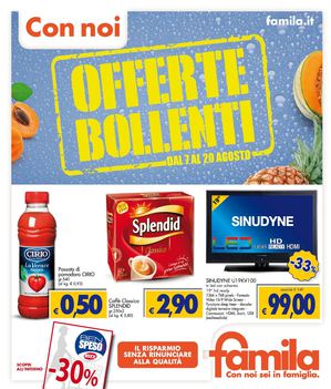 Volantino Famila Nord 7-20 agosto 
