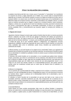 ÉTICA Y MORAL