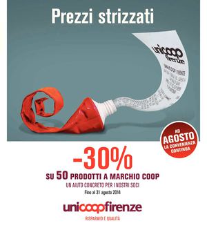 Volantino Coop Iper Firenze 7-20agosto 