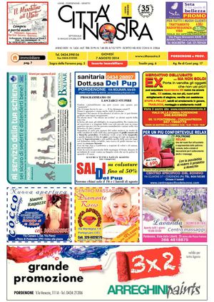 Città Nostra Pordenone del 07.08.2014 n. 1434