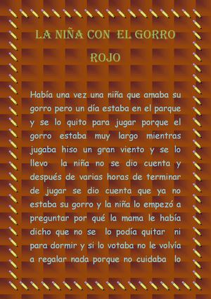 la niña del gorro rojo