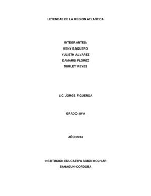 Leyendas de la region Atlantica