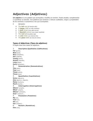 Adjectives