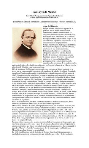 Leyes de Mendel
