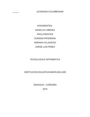 leyendas colombianas........