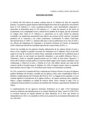 BREVE HISTORIA DE PERU